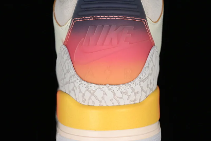 All categories Air Jordan Jordan series basketball shoes Air Jordan 3 L version J.Balvin x Air Jordan 3 Retro AJ3 Joe 3 rainbow gradient FN0344-901